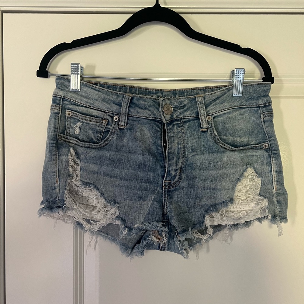 AMERICAN EAGLE NE(X)T LEVEL STRETCH SHORTIE SHORT